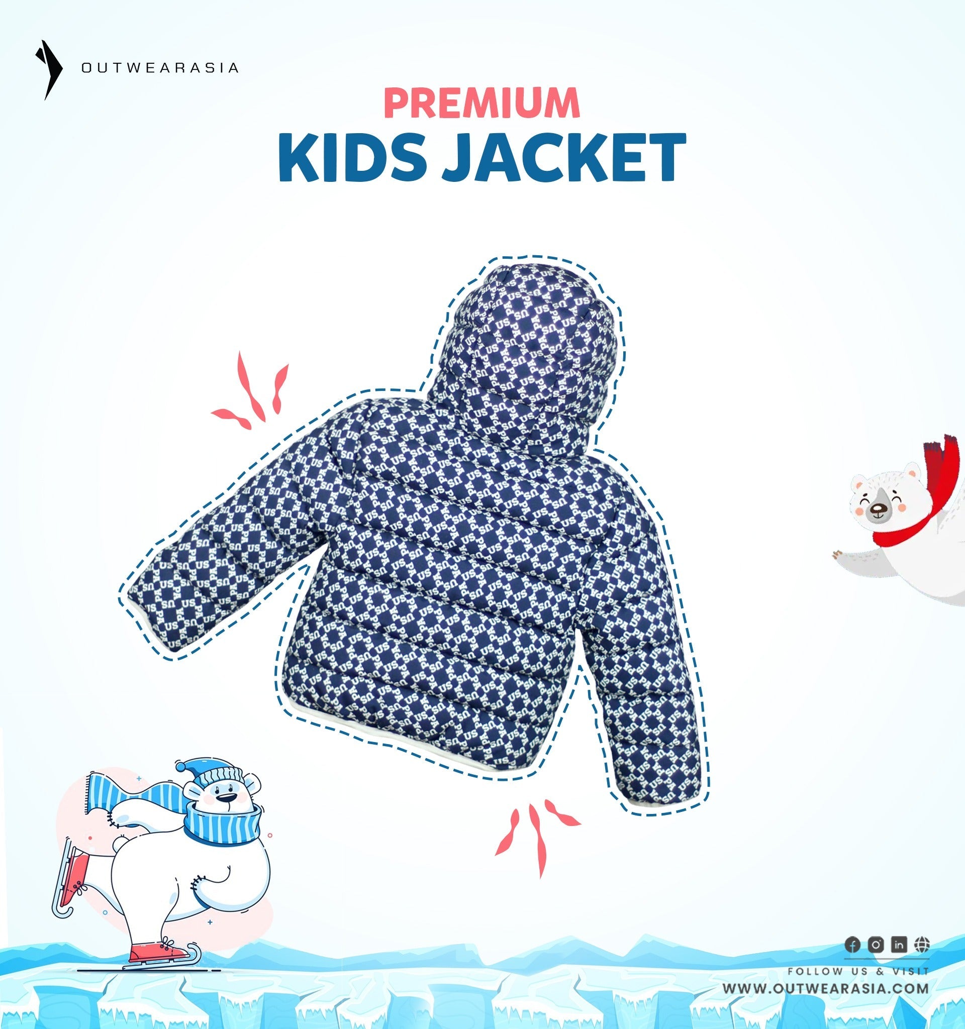 Kid's High Quality Premium Padding Jacket - Toddler Print