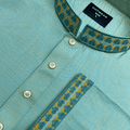 Outwear Men's Exclusive Embroidered Cotton Panjabi- D30_Pest