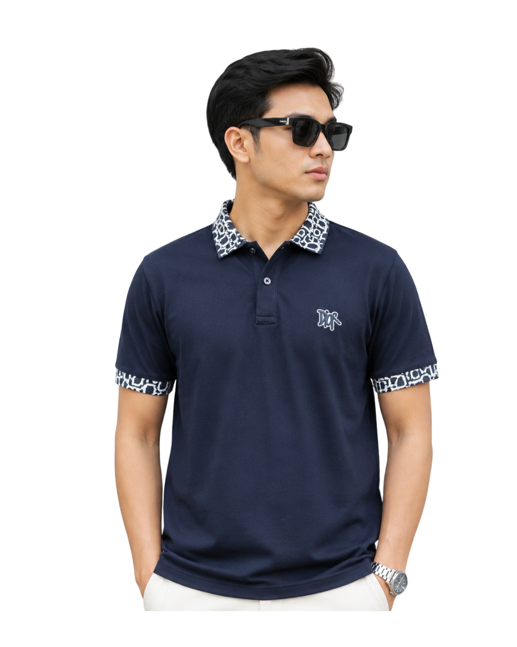 Premium Men’s Polo Shirt Combo Pack – White & Navy Blue | Stylish Casual Wear