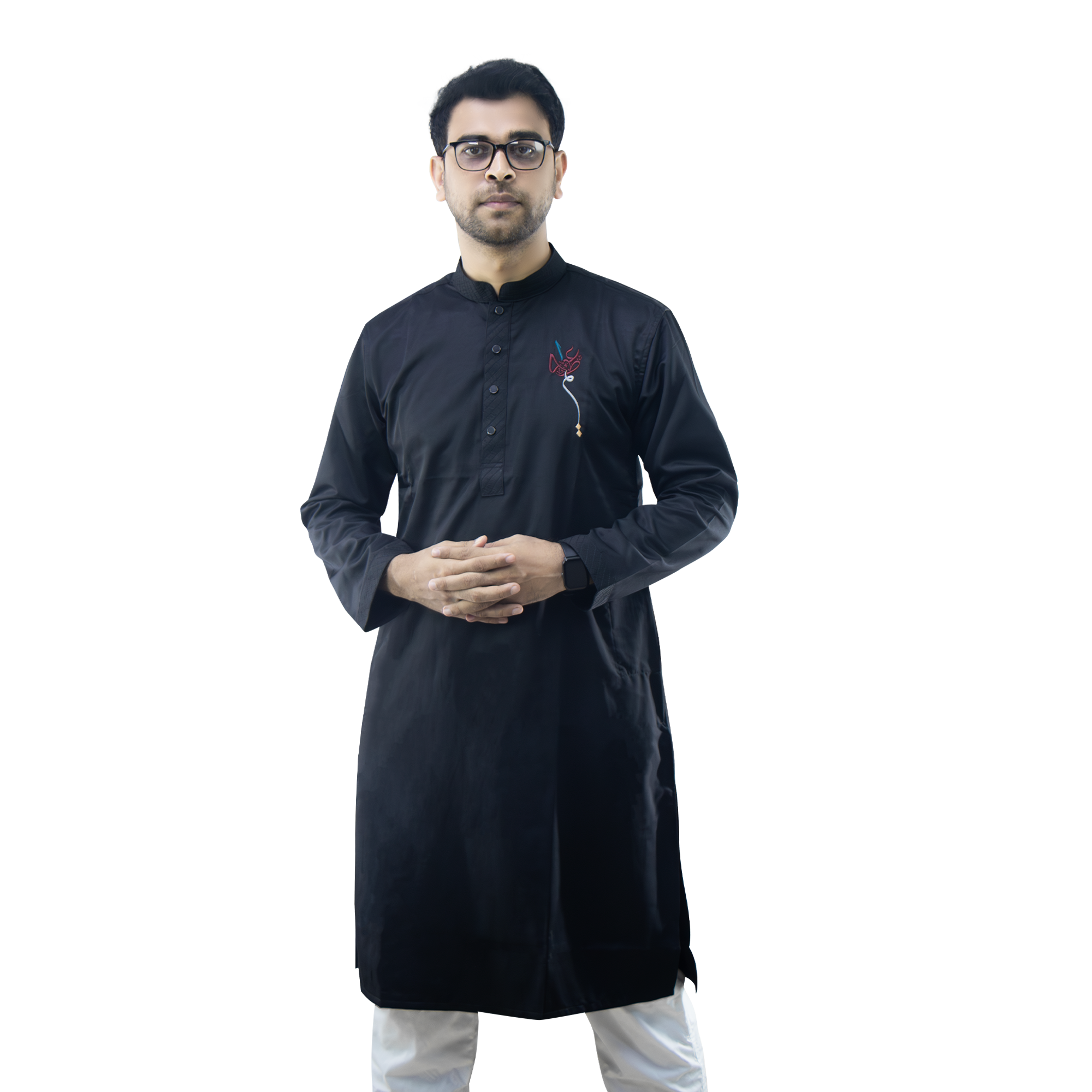 Outerwear Premium Embroidery Panjabi-CALLIGRAPHY PUNJABI