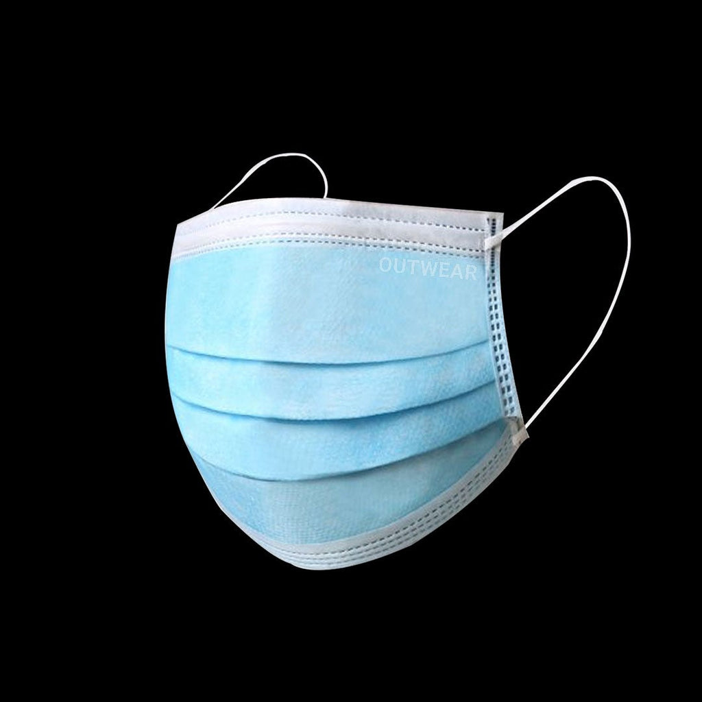 OUTWEAR Premium Disposable 3-Ply Surgical Face Mask – 50 Pcs Pack