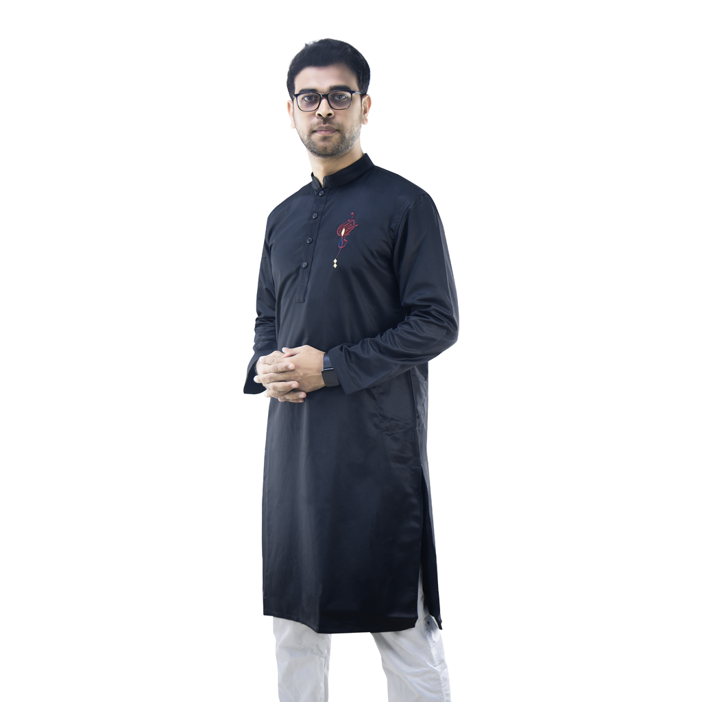 Outerwear Premium Embroidery Panjabi-CALLIGRAPHY PUNJABI