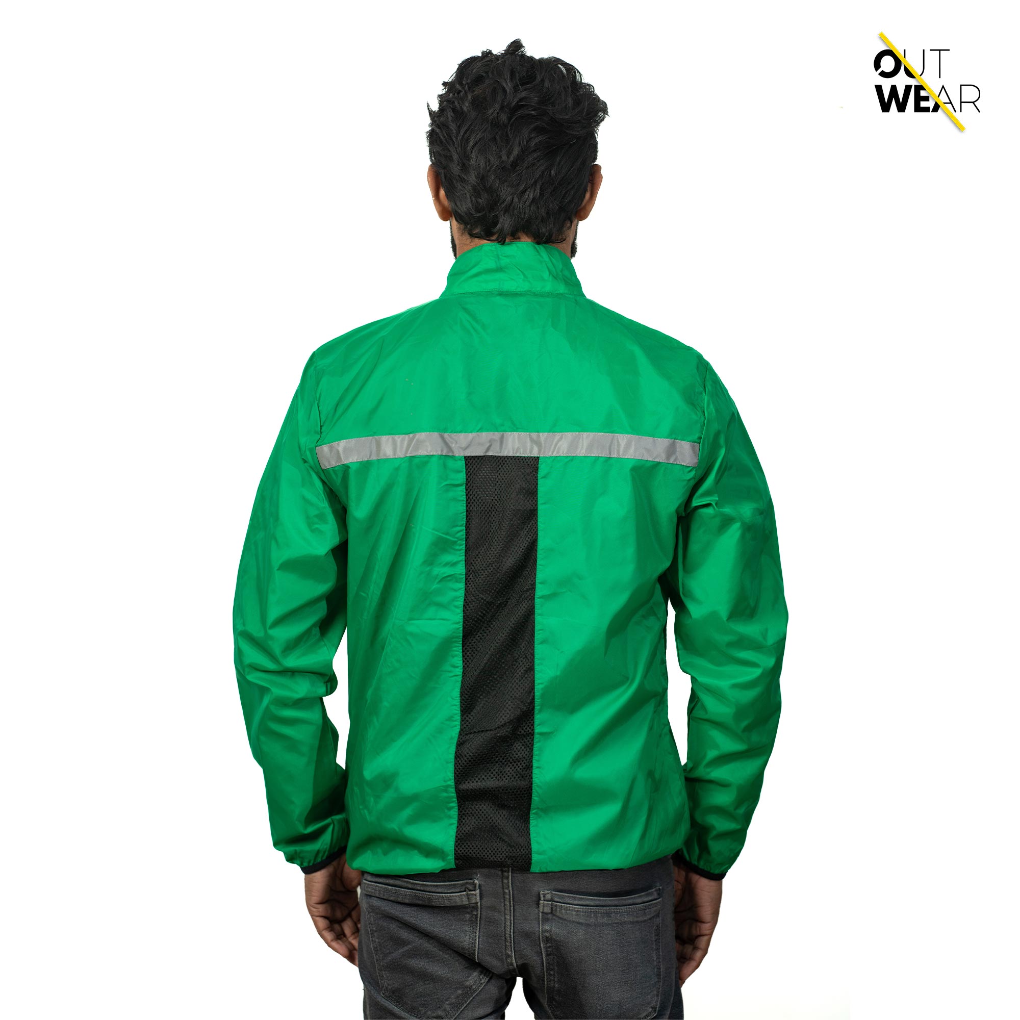 Premium Biker Windbreaker for Men’s - Green