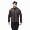Windbreaker Travel Jacket with Portable Bag Coffe