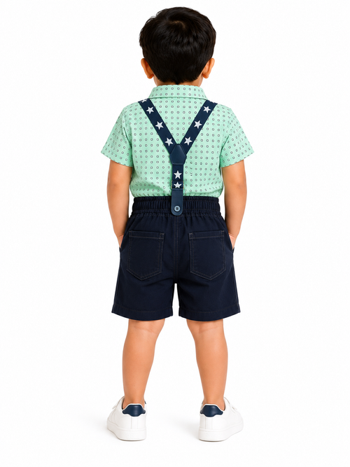 Boys Green Polo Set
