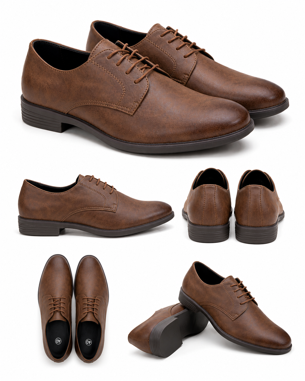 Classic Brown Lace-Up Shoes