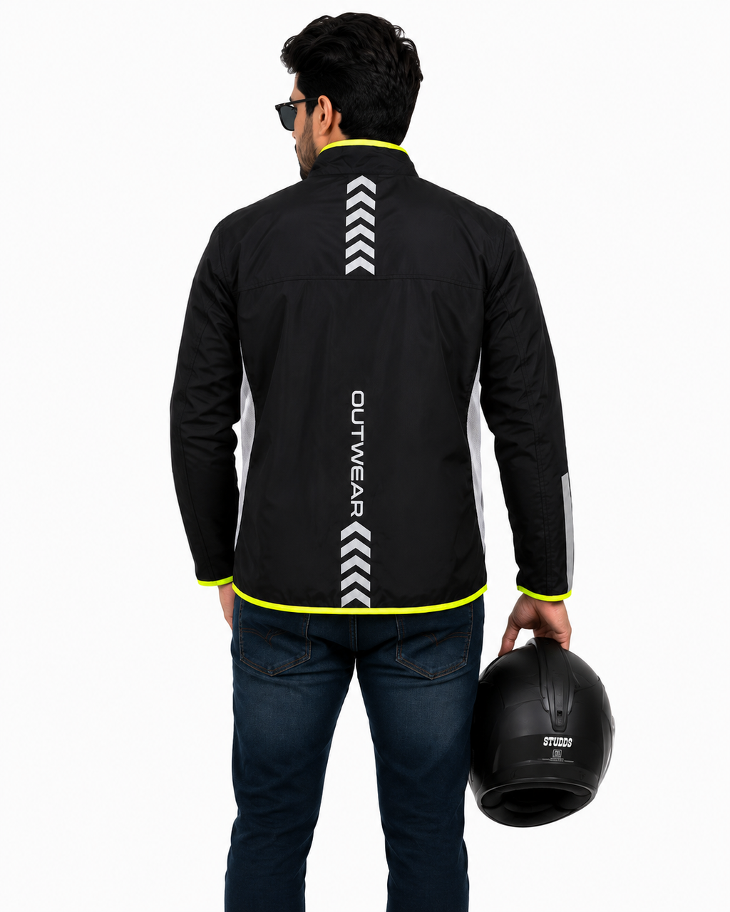OutwearAsia High-Visibility Reflective Windbreaker Black Windy-47