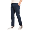 Men’s Slim Fit Navy Stretch Chinos – Twill Cotton Fabric