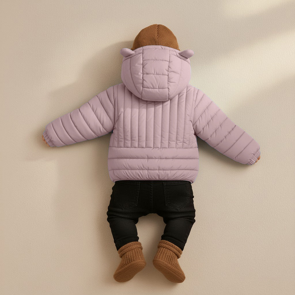 Kid's High Quality Premium Padding Jacket - Toddler Cat face 1