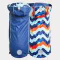 Reversible Dog Raincoat | Navy Retro