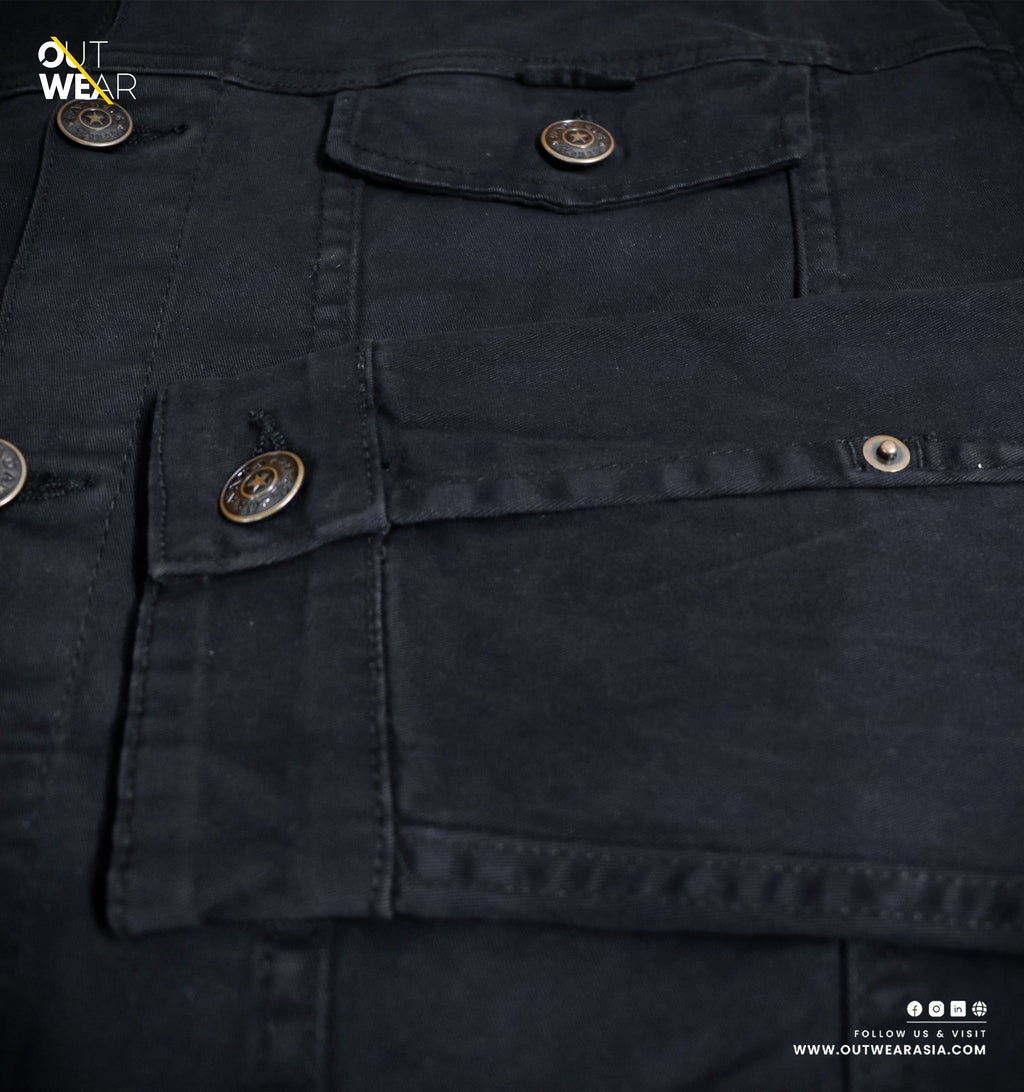 Men’s Luxurious Denim jacket – Black