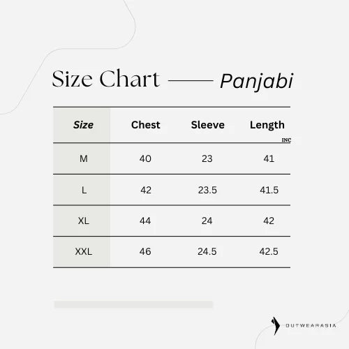 Outerwear Premium Embroidery Panjabi-CALLIGRAPHY PUNJABI