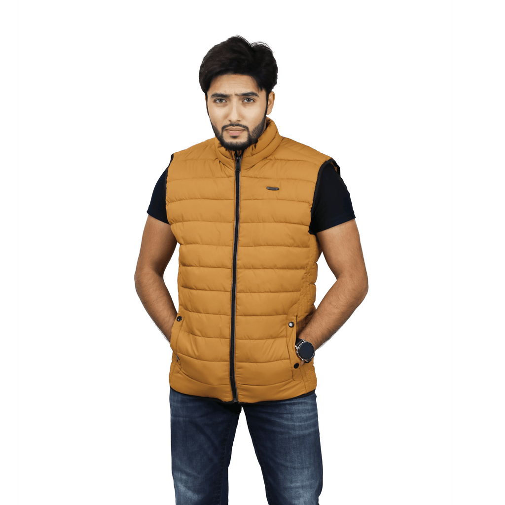 Men’s High-Quality Premium Vest jacket- jack vest-Musatard Yellow