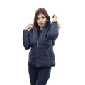 Premium Winter Ladies Jacket With Fa Hood-LIVIA NAVY